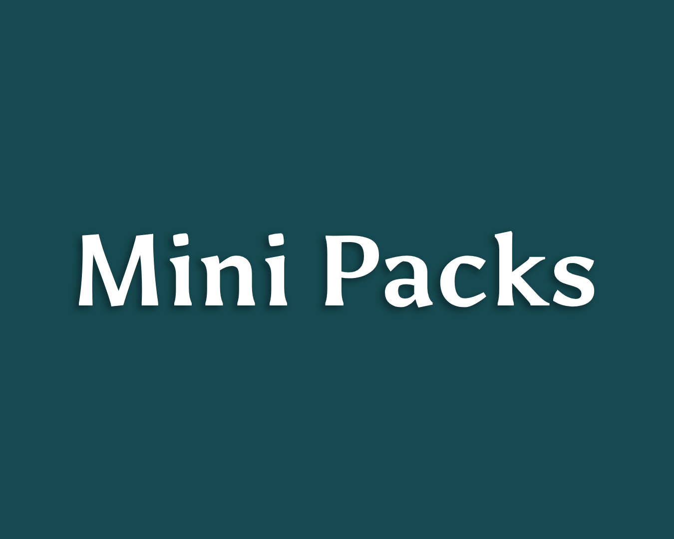 Mini Packs – Jackie M. Shop