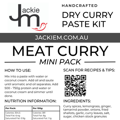 [Mini Pack] Handcrafted - Meat Curry Dry Curry Paste Kit