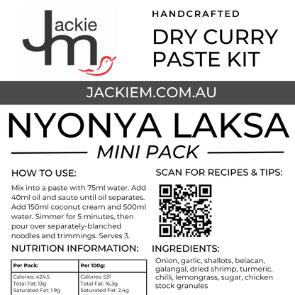 [Mini Pack] Handcrafted - Laksa Nyonya Dry Spice Paste Kit