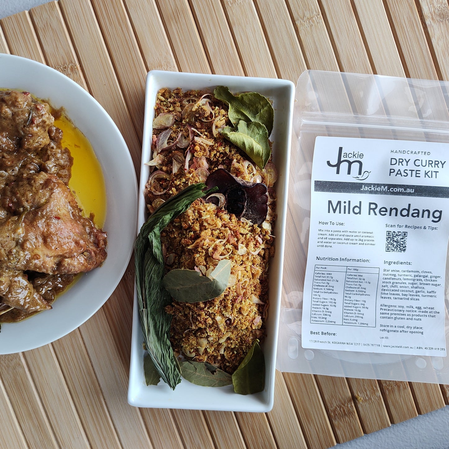 Handcrafted - Mild Rendang Dry Curry Paste Kit