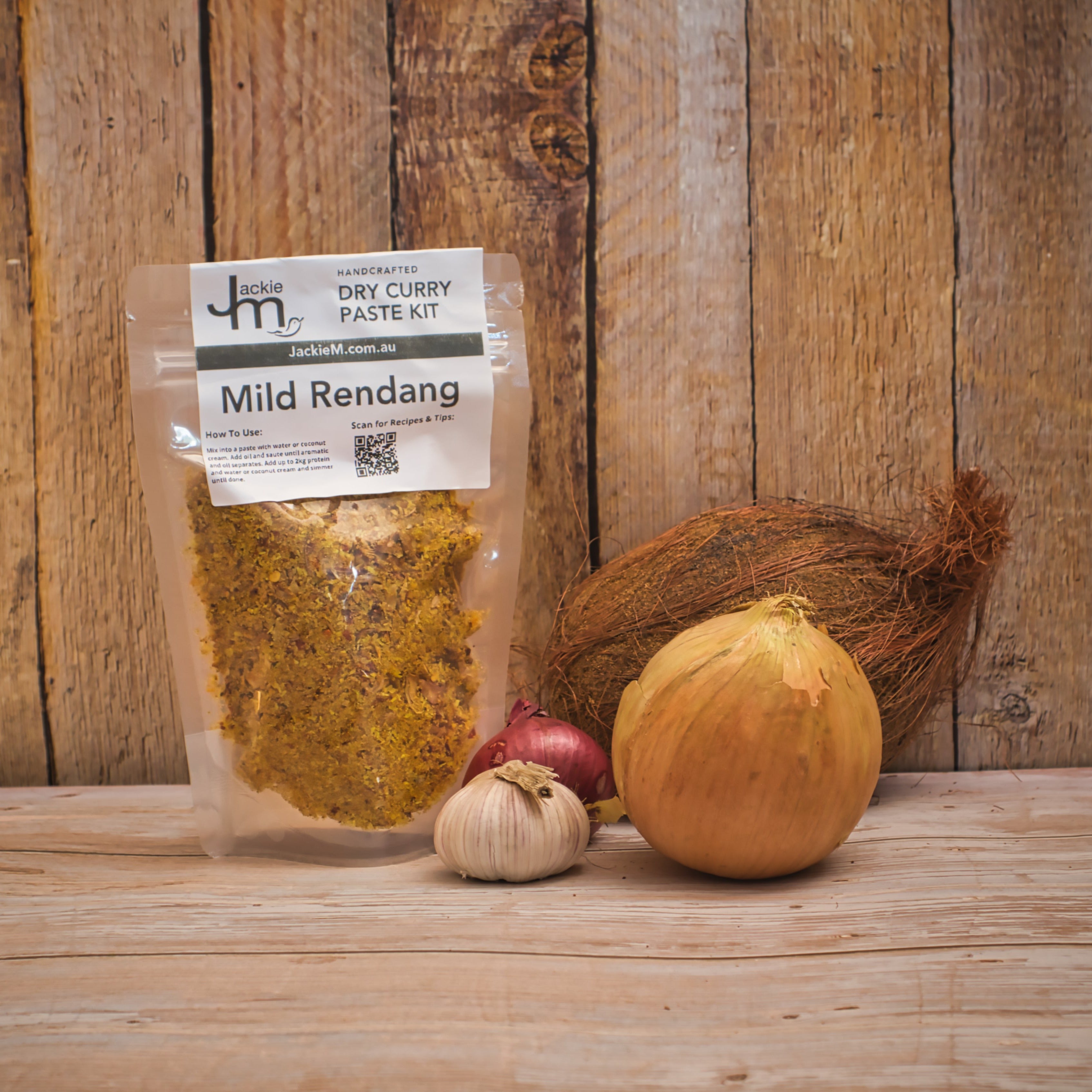 Handcrafted - Mild Rendang Dry Curry Paste Kit – Jackie M. Shop