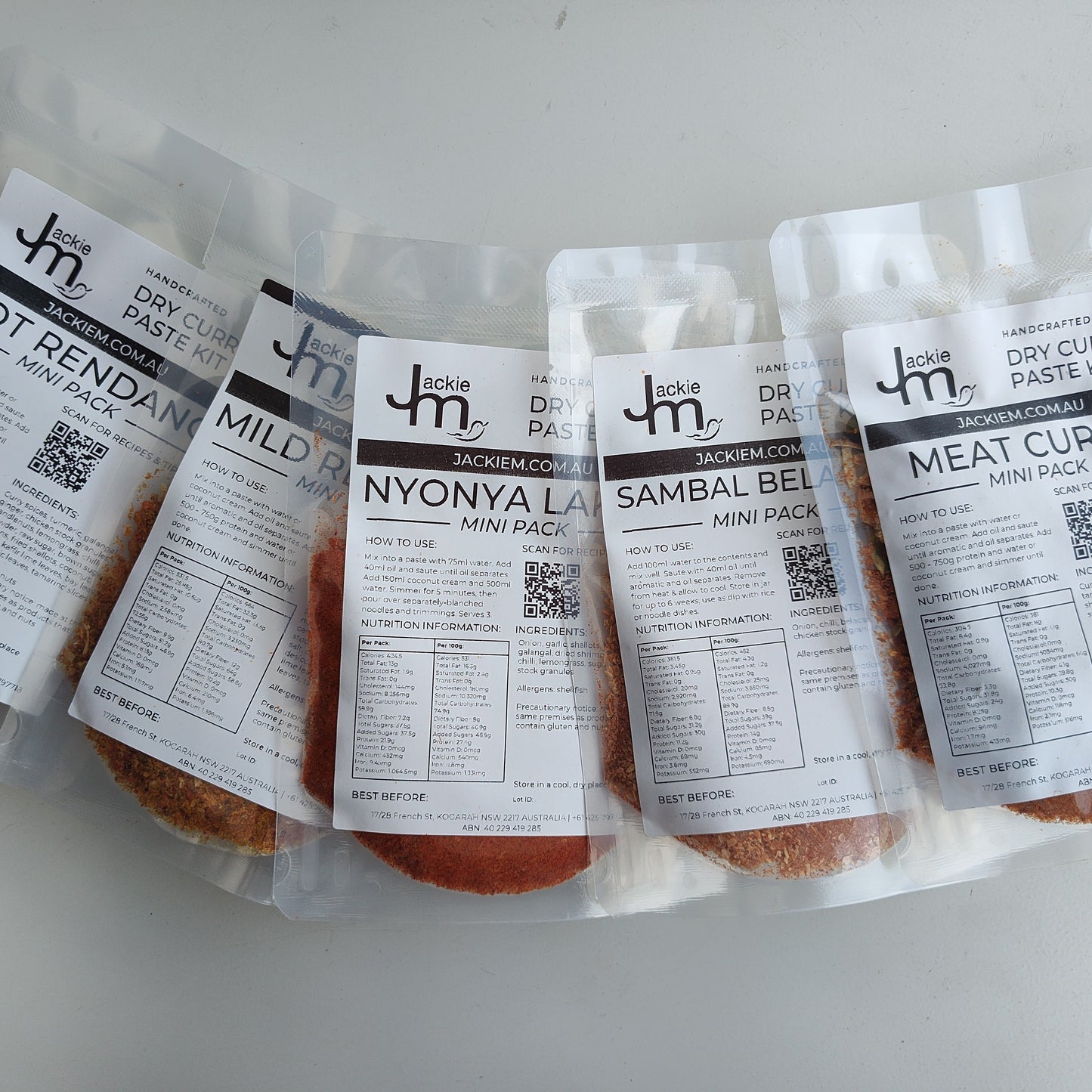 [Mini Pack] 5-Pack Handcrafted DRY Curry Pastes
