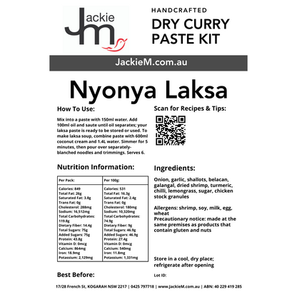 Handcrafted - Laksa Nyonya Dry Spice Paste Kit