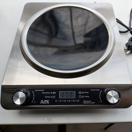 Portable Concave Induction Wok Stove (3500W)